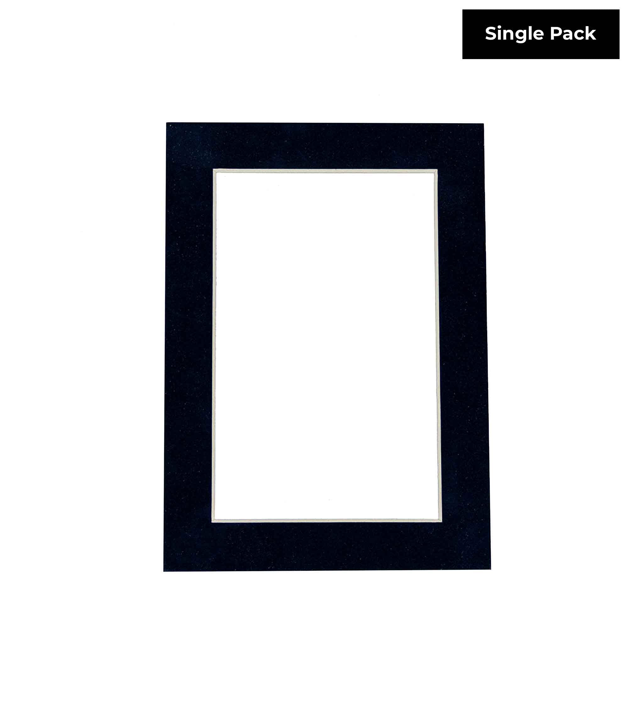 28x35 Acid-Free Navy Suede Precut Matboard with Backing Board - Bevel Cut for 24x30 Photos - 4-Ply Thickness - Includes Crystal Clear Self-Seal Photo Mat Bag - Perfect for Picture Framing, Art Displays & Home Decor