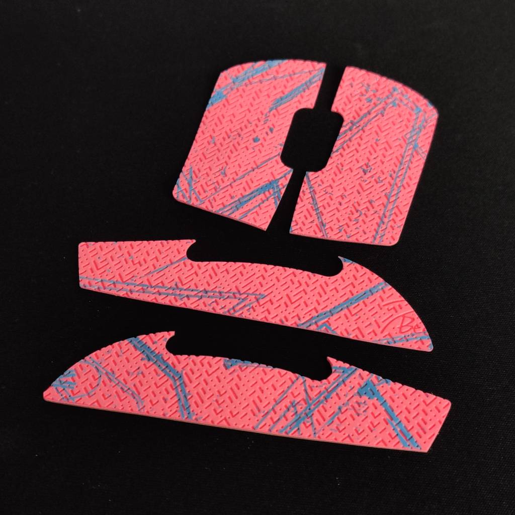 BT.L Mouse Grip for Logitech G Pro Wireless (GPW) - Non-Slip Gaming Grip Tape in Pink & Blue - Improve Control for FPS, MOBA & Esports Gaming