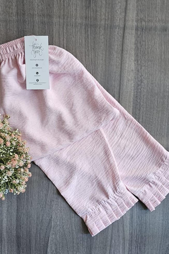 Pink Baby Girl's Trousers - Soft Cotton Comfort Pants for Toddlers & Infants - Perfect for Playtime, Daycare & Family Outings