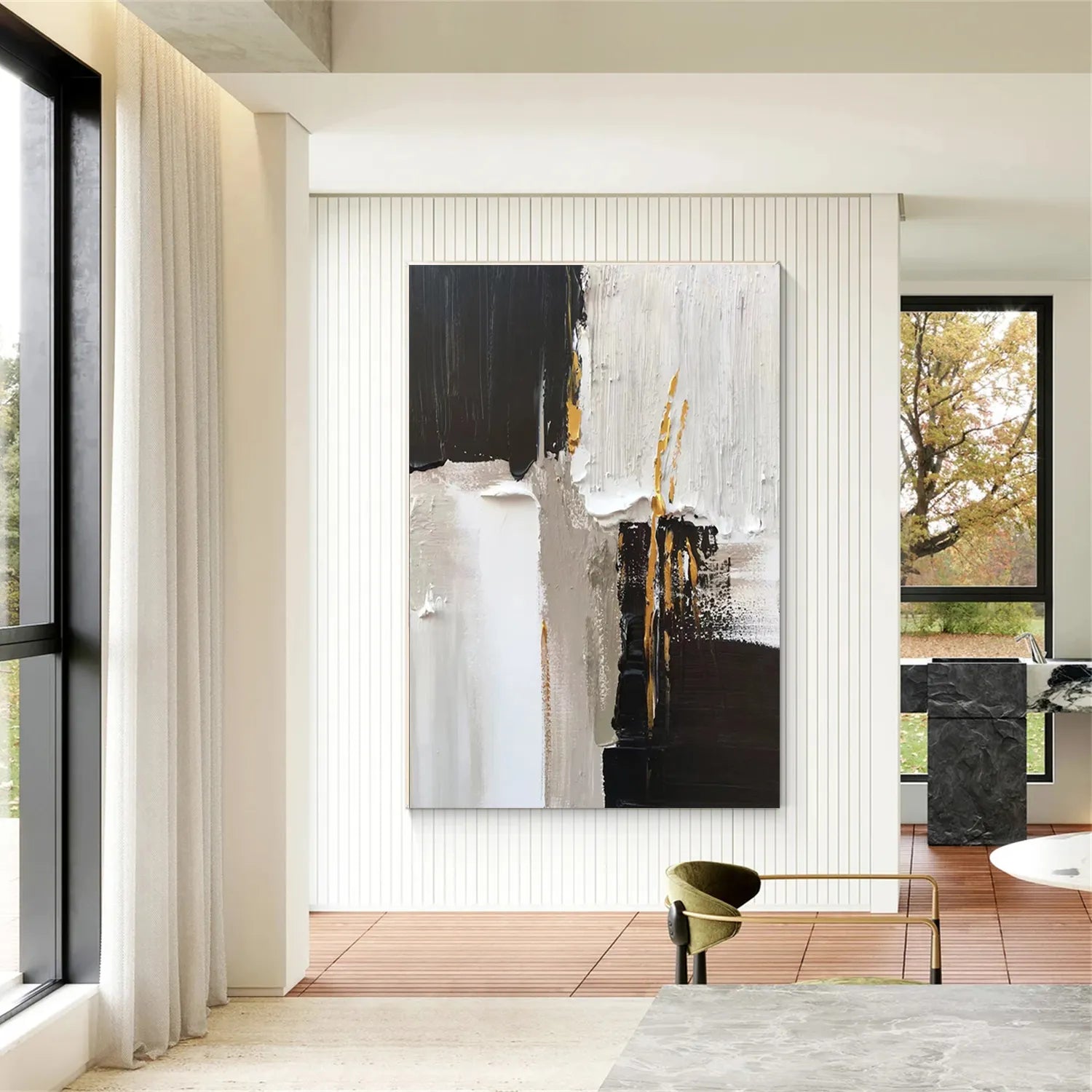Abstract Painting #AB 250 - Modern Wall Art for Home & Office Decor | Handmade Canvas Artwork for Living Room, Bedroom, or Gift