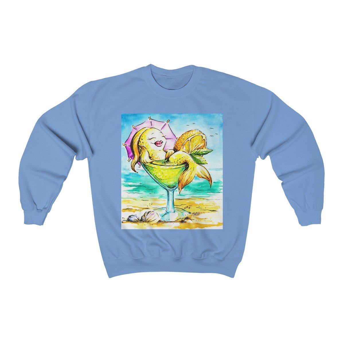 Happy Hour At The Beach Sweatshirt - Comfortable Pullover Hoodie for Women & Men - Perfect for Beach Parties, Vacations and Casual Outings