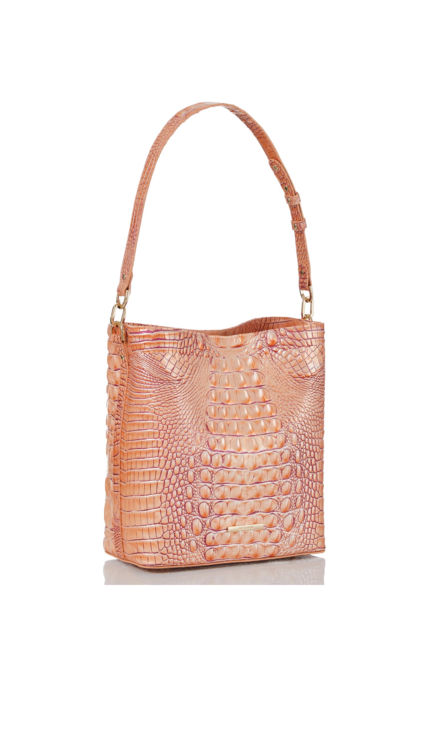 BRAHMIN Celina Crossbody Bag in Apricot Rose | Melbourne Collection | Vegan Leather Handbag for Women | Perfect for Work, Travel & Everyday Use