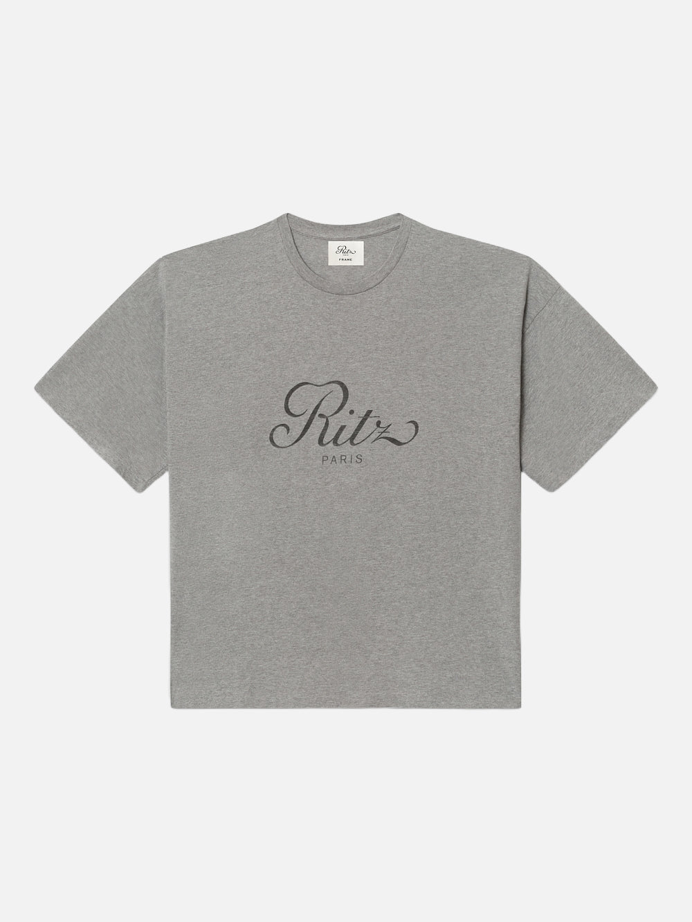 Ritz Men's Cropped Relaxed Fit T-Shirt - Soft Heather Grey Cotton Tee for Casual Wear & Street Style Outfits