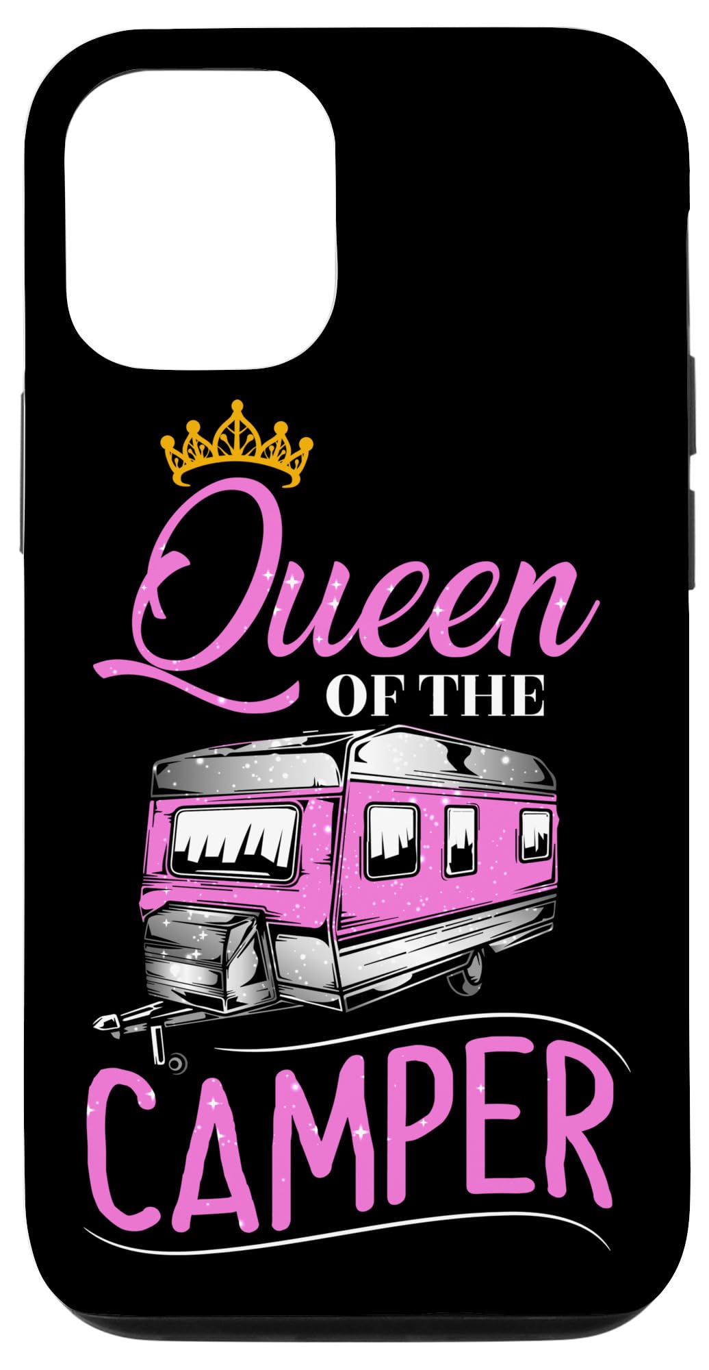 iPhone 12/12 Pro Case - RV Gifts for Women, Camping Queen, Durable Protective Phone Cover for RV Travel & Outdoor Adventures