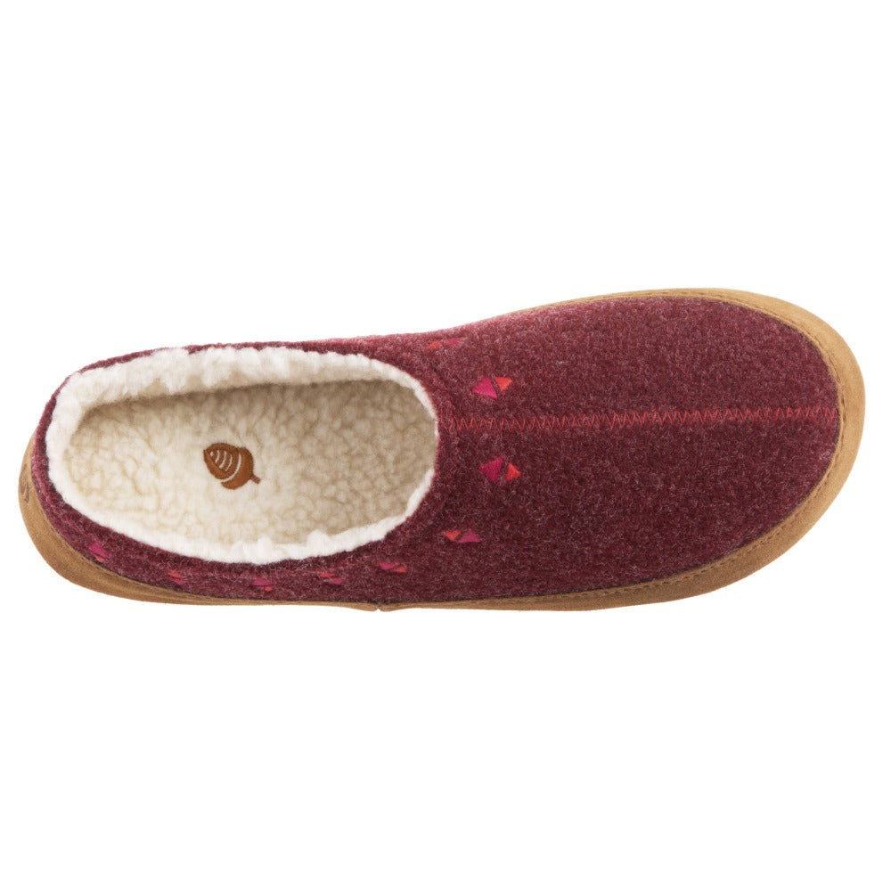 Women's Geo Embroidered Clog Slippers with Cloud Cushion® - Comfortable House Shoes for Indoor & Outdoor Wear - Perfect for Relaxing at Home, Running Errands or Gardening