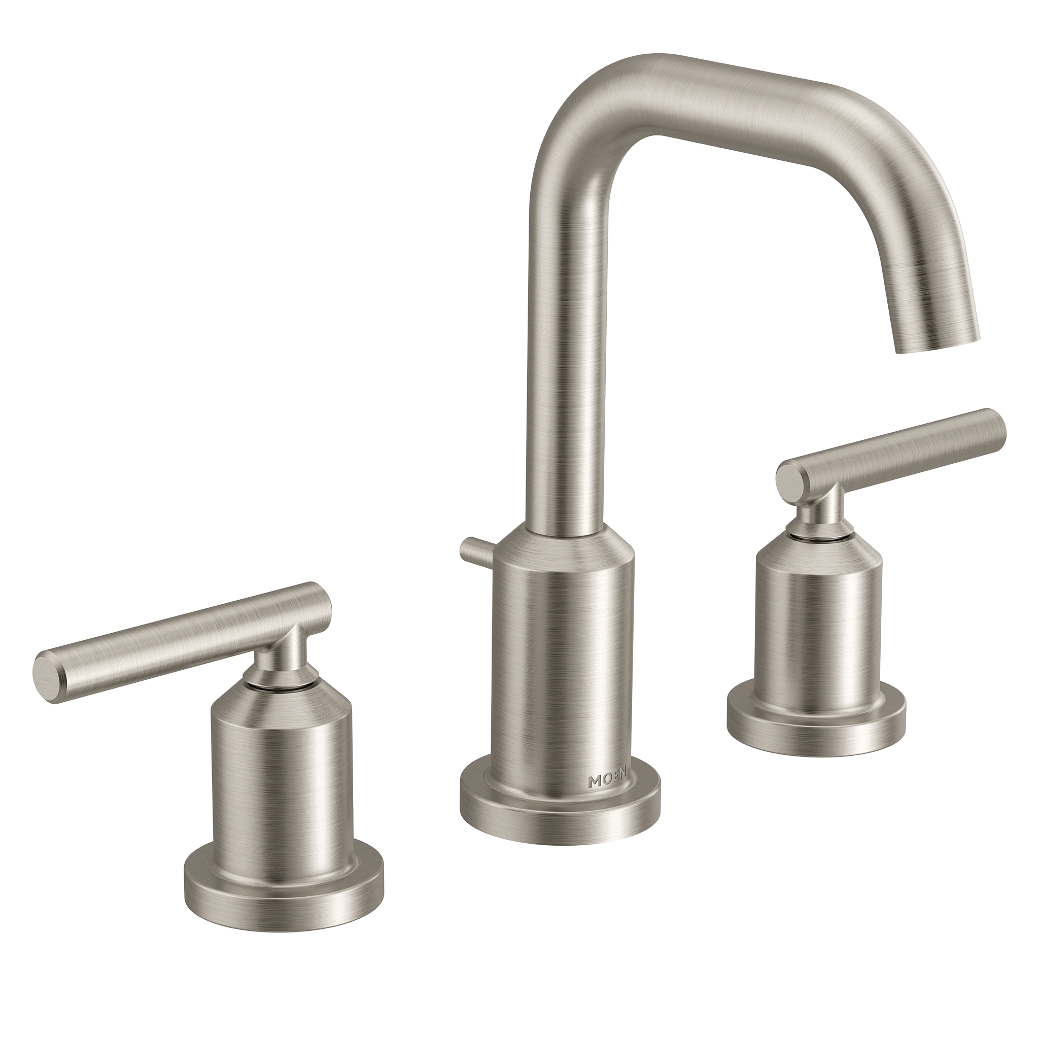 Gibson Chrome Two Handle High Arc Bathroom Faucet - Modern Waterfall Spout for Vanity Sink, Perfect for Bathroom & Powder Room Renovation