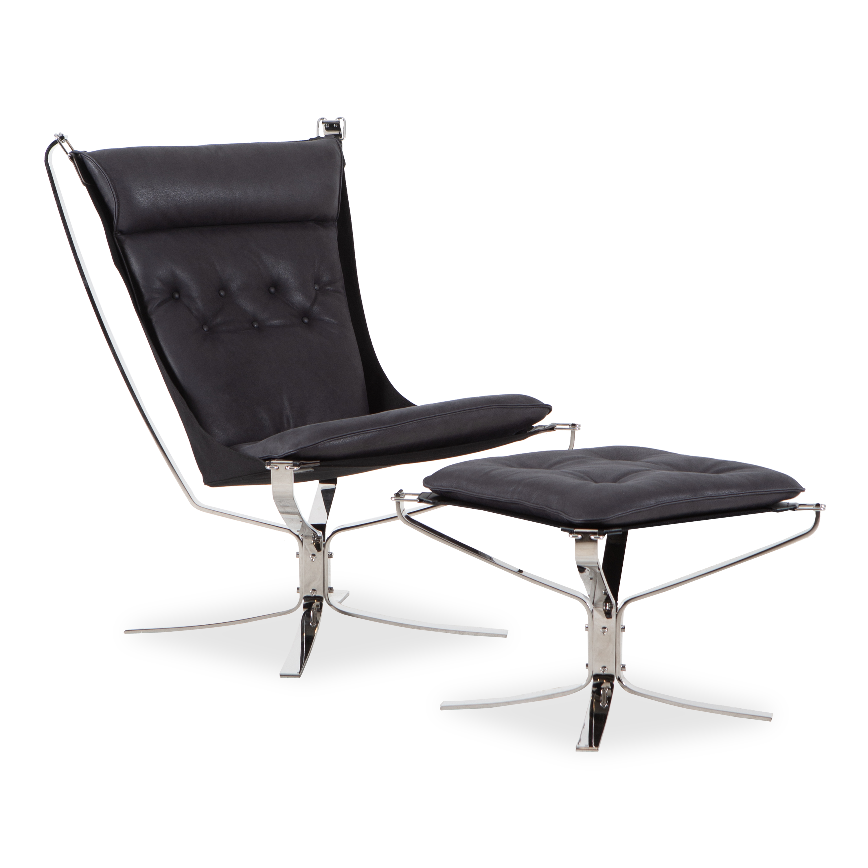 Falcon First Premium Recliner Chair and Ottoman Set - Comfortable Living Room Furniture for Relaxing, Reading & Watching TV