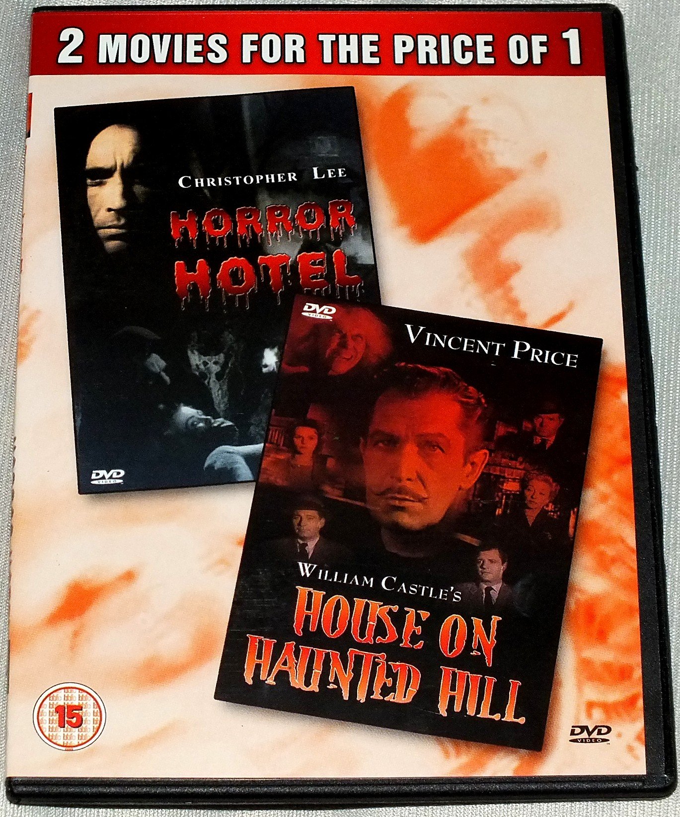 House On Haunted Hill & Horror Hotel - Classic Horror Movie Double Feature DVD | Scary Films Collection for Halloween Nights & Movie Marathons