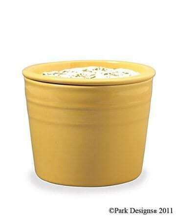 Park Designs 111 685b Bisque Dip Chiller - Elegant Ceramic Appetizer Server for Parties & Entertaining - Perfect for Dips, Sauces, and Cold Desserts