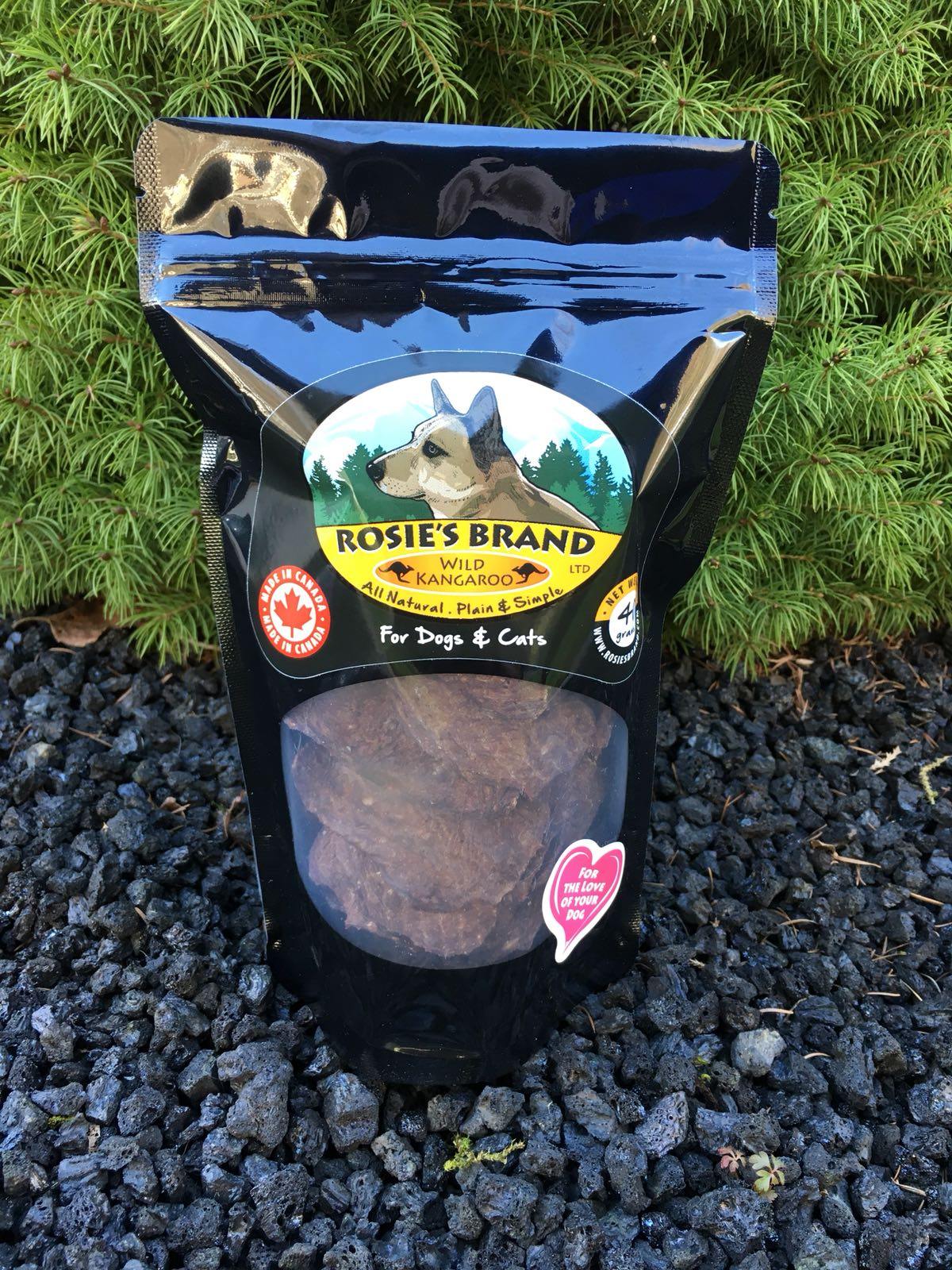 Rosie's Brand Kangaroo Chips - Premium Australian Kangaroo Jerky for Dogs | High-Protein, Grain-Free Dog Treats | Perfect for Training, Rewards & Outdoor Adventures
