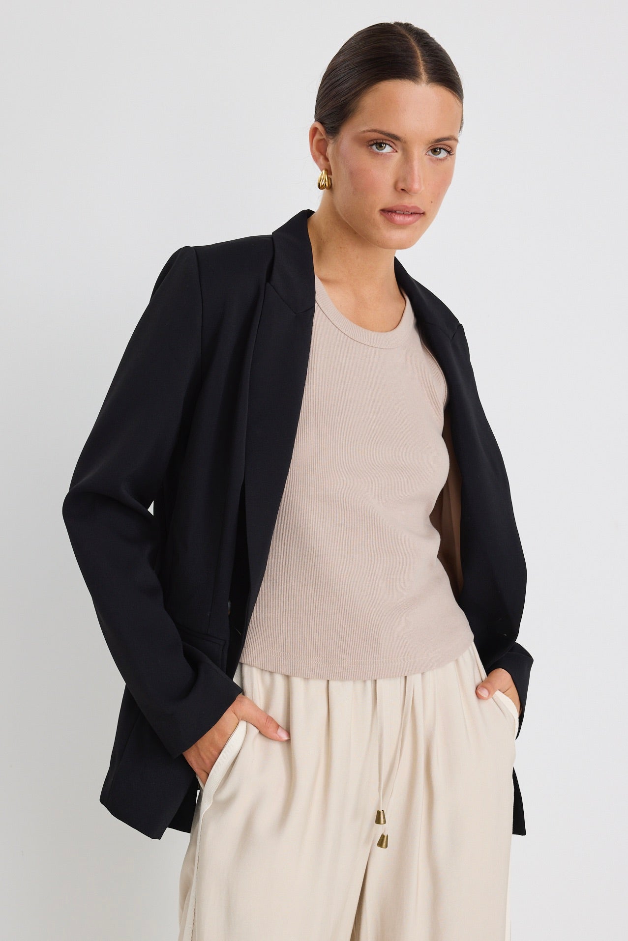Cooper Black Double Breasted Classic Blazer for Men | Formal Business Suit Jacket | Office Wear, Wedding & Special Occasions