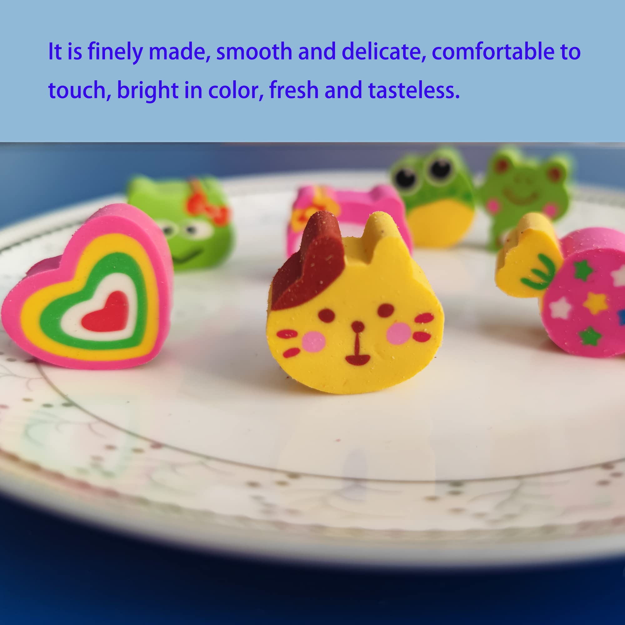 35PCS Fun Animal & Fruit Pencil Toppers - Cute Eraser Caps for Kids, Bulk School Supplies, Classroom Rewards & Party Favors - Perfect for Back to School, Birthday Gifts & Study Motivation (Random Patterns)