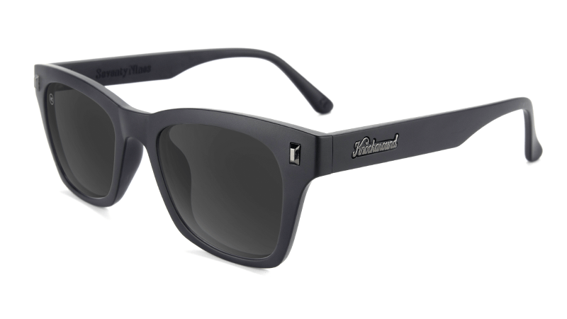 Seventy Nines Matte Black on Black Smoke Sunglasses - Stylish UV Protection Shades for Outdoor Sports & Driving