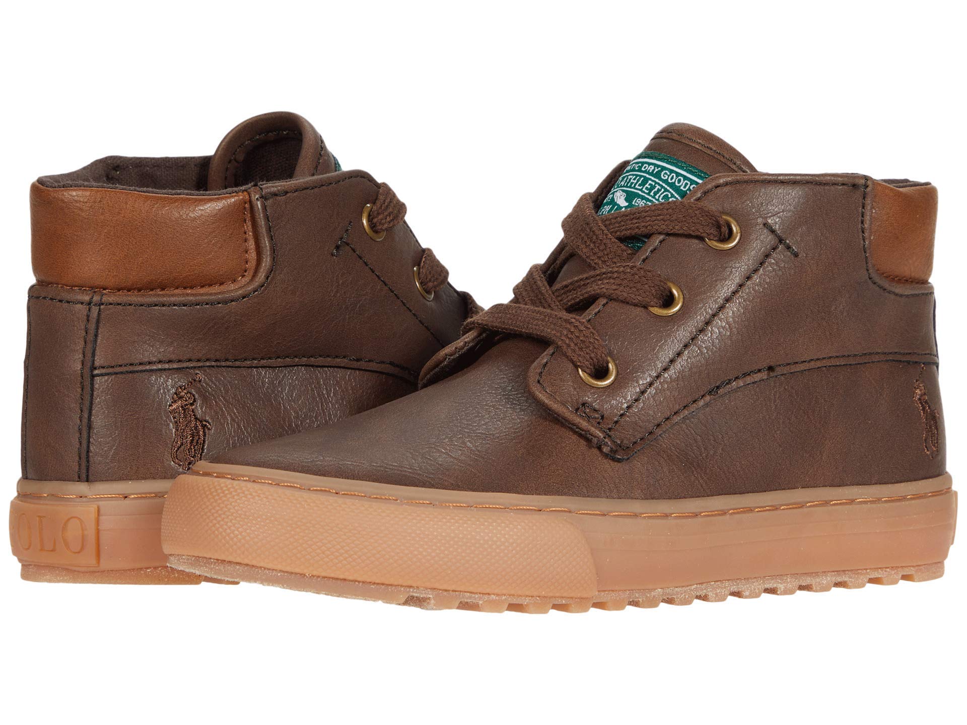 POLO RALPH LAUREN Boys' Wyse Sneakers for Big Kids - Comfortable Casual Shoes for School, Play & Everyday Wear