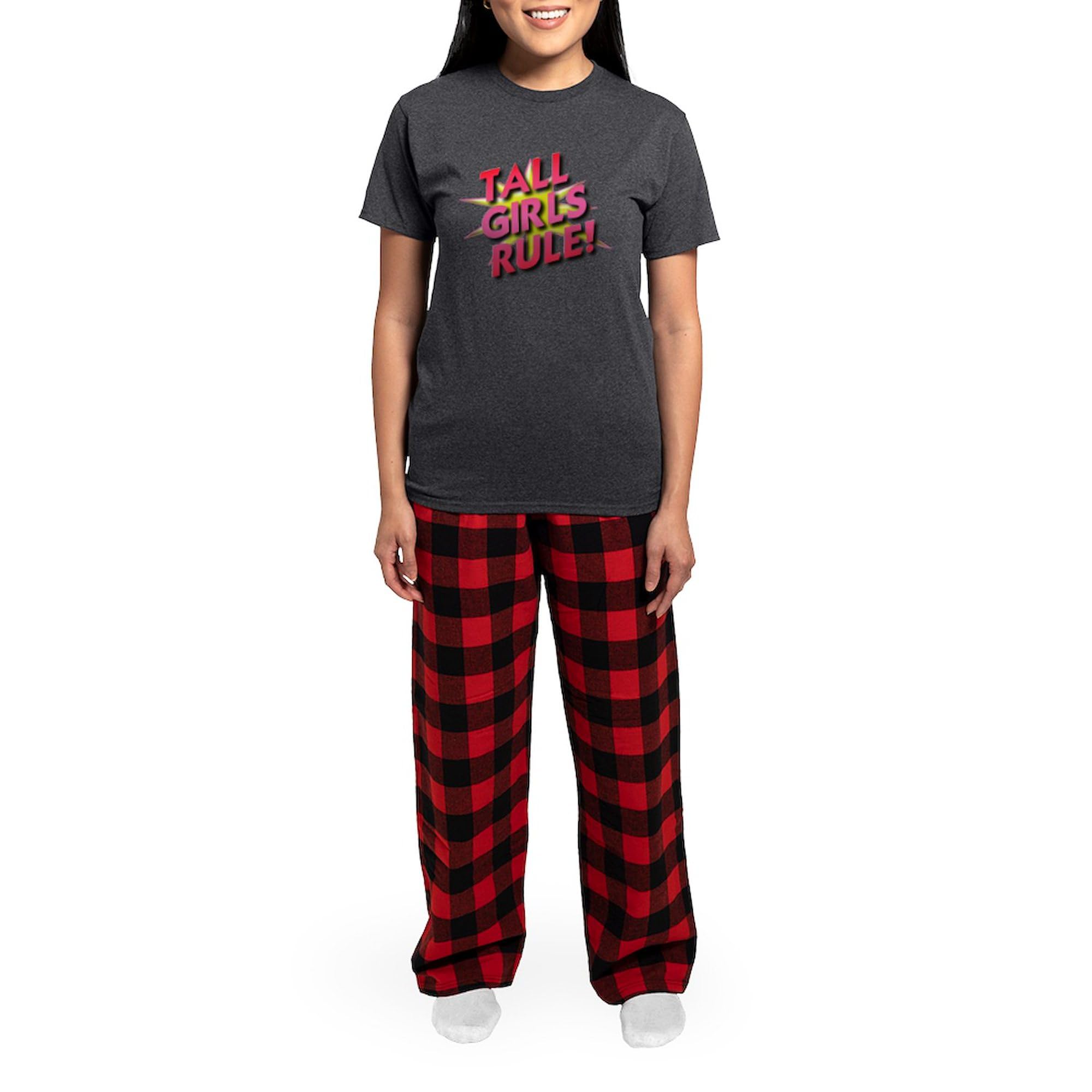 Tall Girls Rule! Women's Charcoal Pajama Set - Comfy & Stylish Sleepwear for Tall Women - Perfect for Lounging, Sleepovers & Relaxing at Home