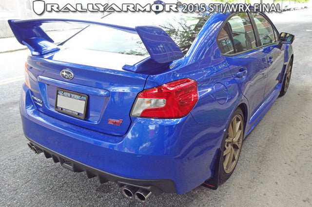 Rally Armor UR Mud Flaps for Subaru WRX STI 2015-2021 | Durable Splash Guards for Off-Road & Street Driving | Perfect for Rally Racing & Winter Protection