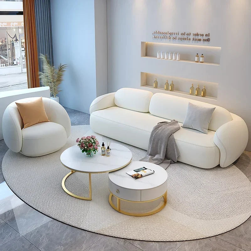 Stylish Minimalist Puff Sofa - Modern Comfort for Living Room, Bedroom & Lounge | Cozy Seating for Small Spaces