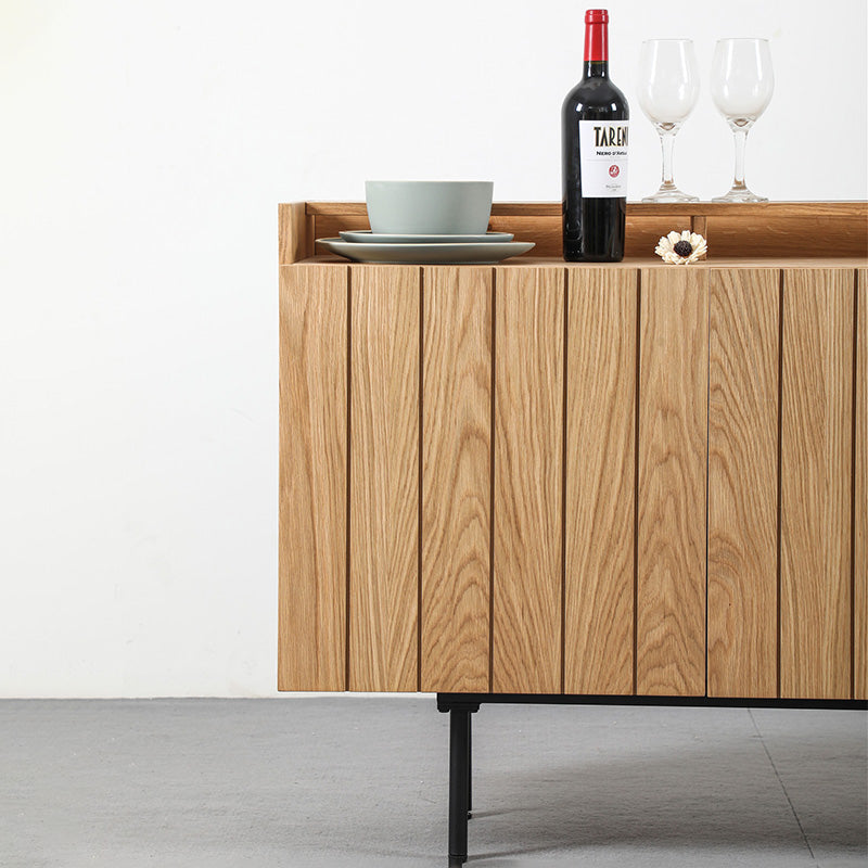 ZANE 150cm Sideboard Buffet Cabinet - Natural Oak Wood TV Stand with Storage for Living Room, Dining Room & Entryway
