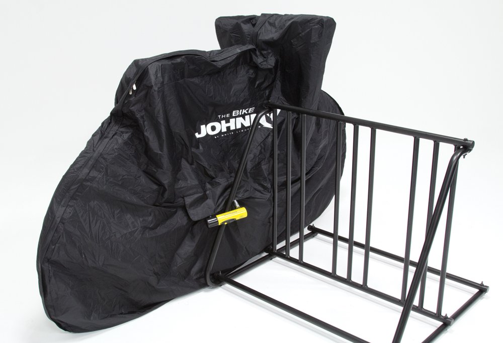 White Lightning Bike Johnny Bike Cover - Waterproof & UV Resistant Bicycle Cover for Outdoor Protection - Perfect for Garage, Travel & All Weather Use