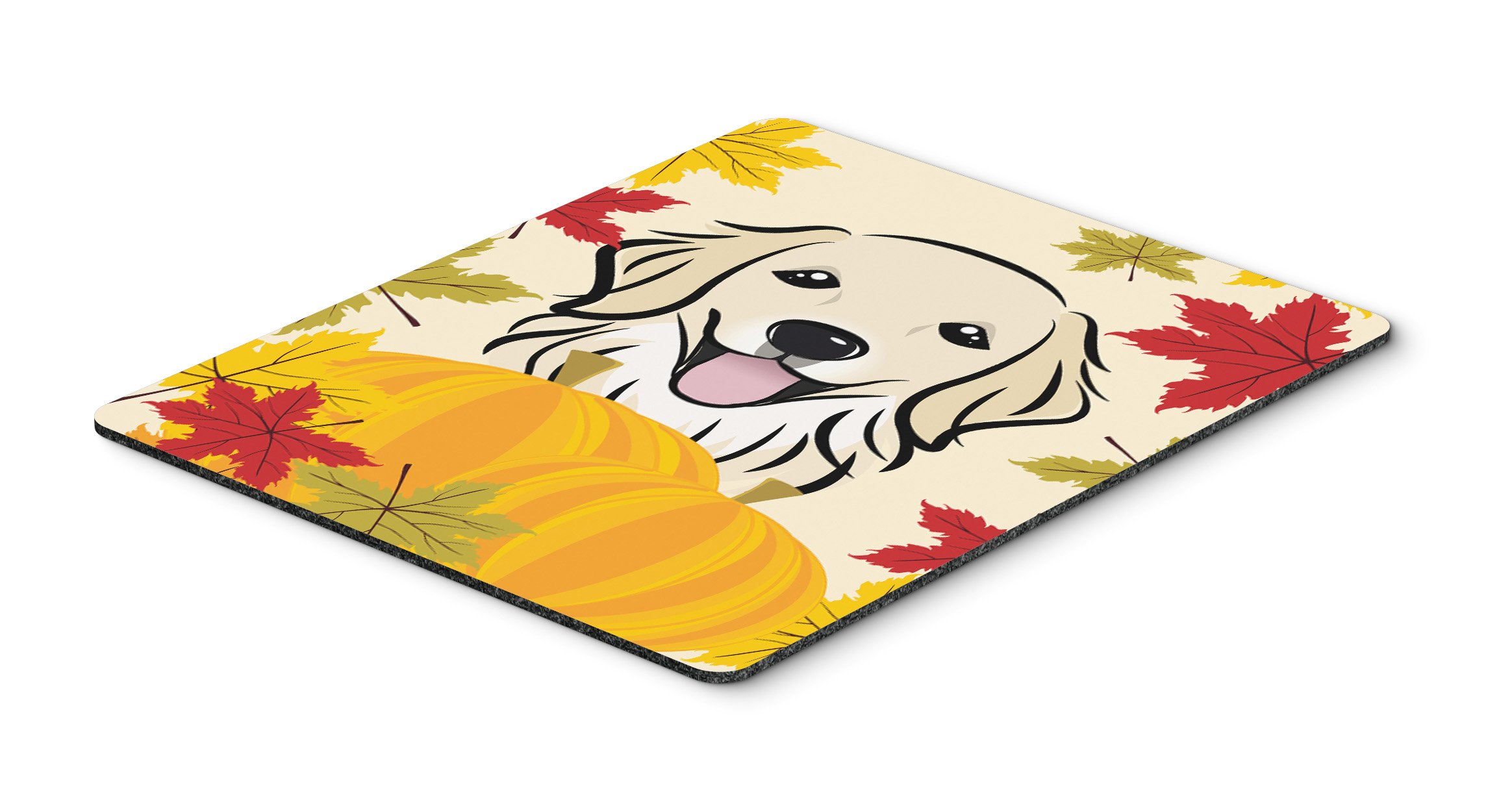 Golden Retriever Thanksgiving Mouse Pad & Hot Pad - Large Washable Non-Slip Desk Mat for Home Office, Gaming, Computer & Laptop - Perfect for Thanksgiving Decor & Workspace Organization
