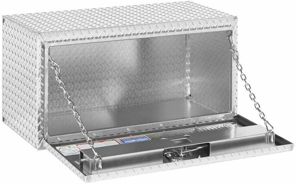 WEATHER GUARD 636002 Aluminum Underbed Tool Box - Durable Truck Storage for Tools & Equipment | Perfect for Pickup Trucks, Work Vans & RV Organization