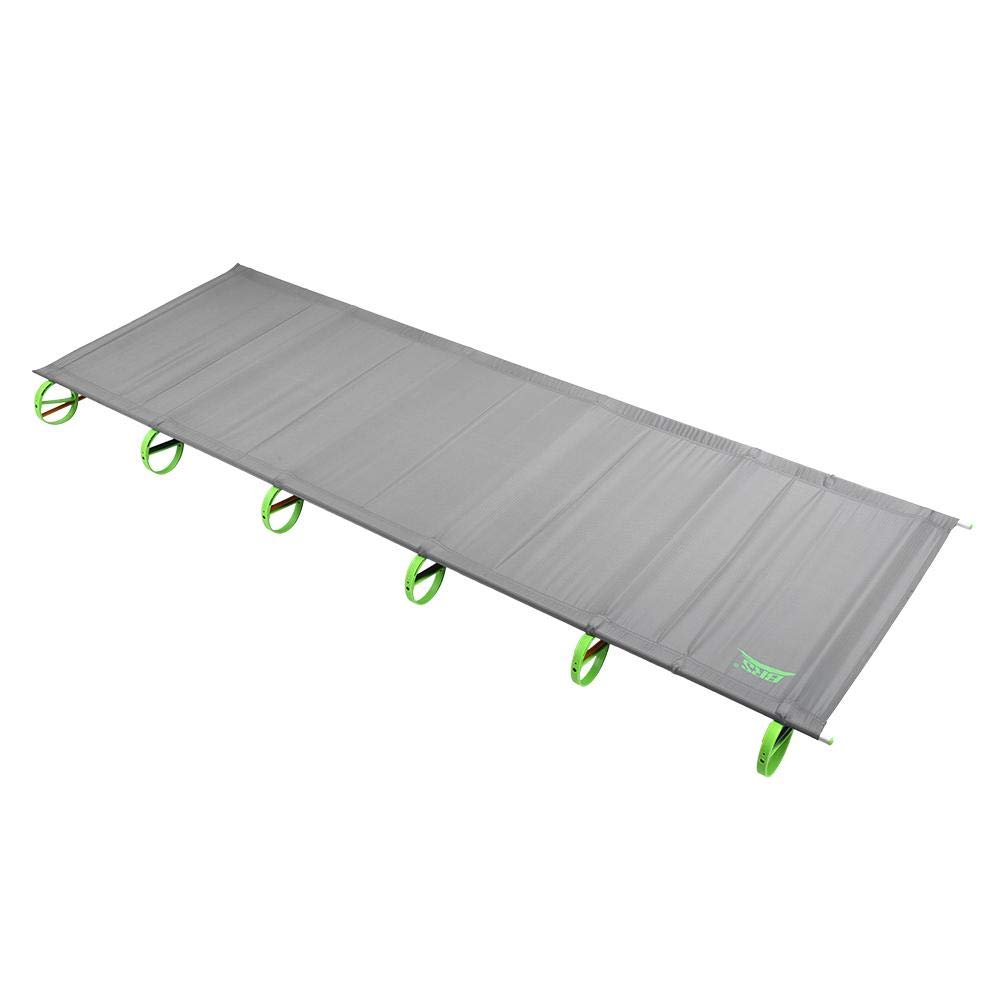 Portable Foldable Camping Bed with Aluminum Alloy Frame - Lightweight Outdoor Sleeping Cot for Home, Office & Travel - Noiseless Design for Comfortable Rest Anywhere