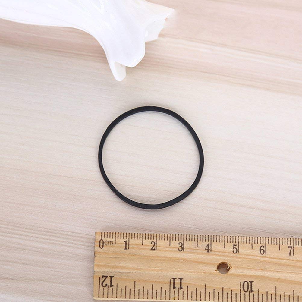 AMUU 300pcs Small Black Rubber Bands Size 16 - Elastic Hair Ties for Office, School, Home & DIY Crafts | Multipurpose Stretchable Bands for Organizing, Securing & Hair Styling