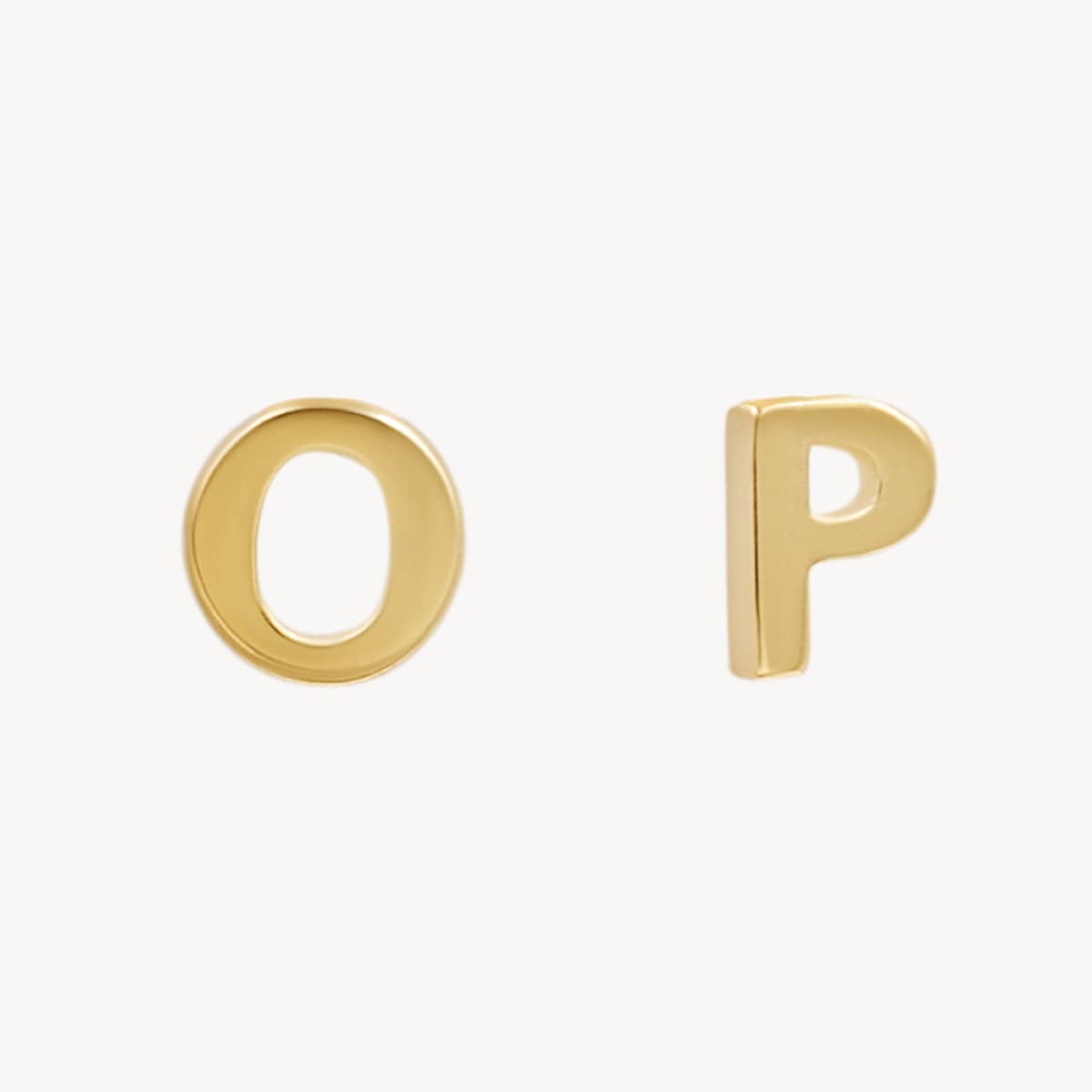 Mini Athena Letter Studs Earrings - Greek Goddess Inspired Jewelry for Women - Perfect for Everyday Wear, Gifts & Special Occasions