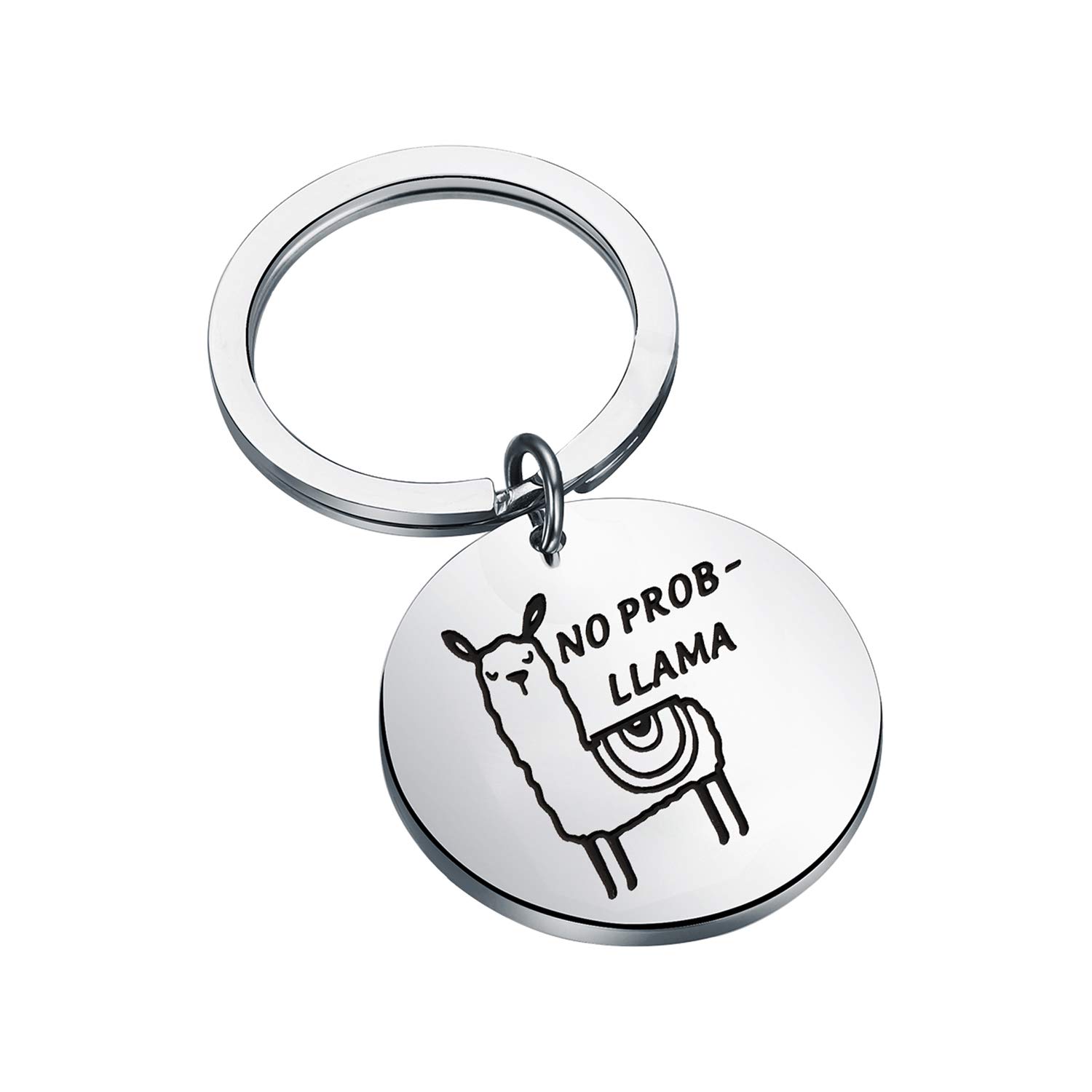 Funny Llama Keychain - Cute Alpaca Keyring Gift for Llama Lovers | Unique Animal-Themed Accessories for Backpacks, Purses & Gifts