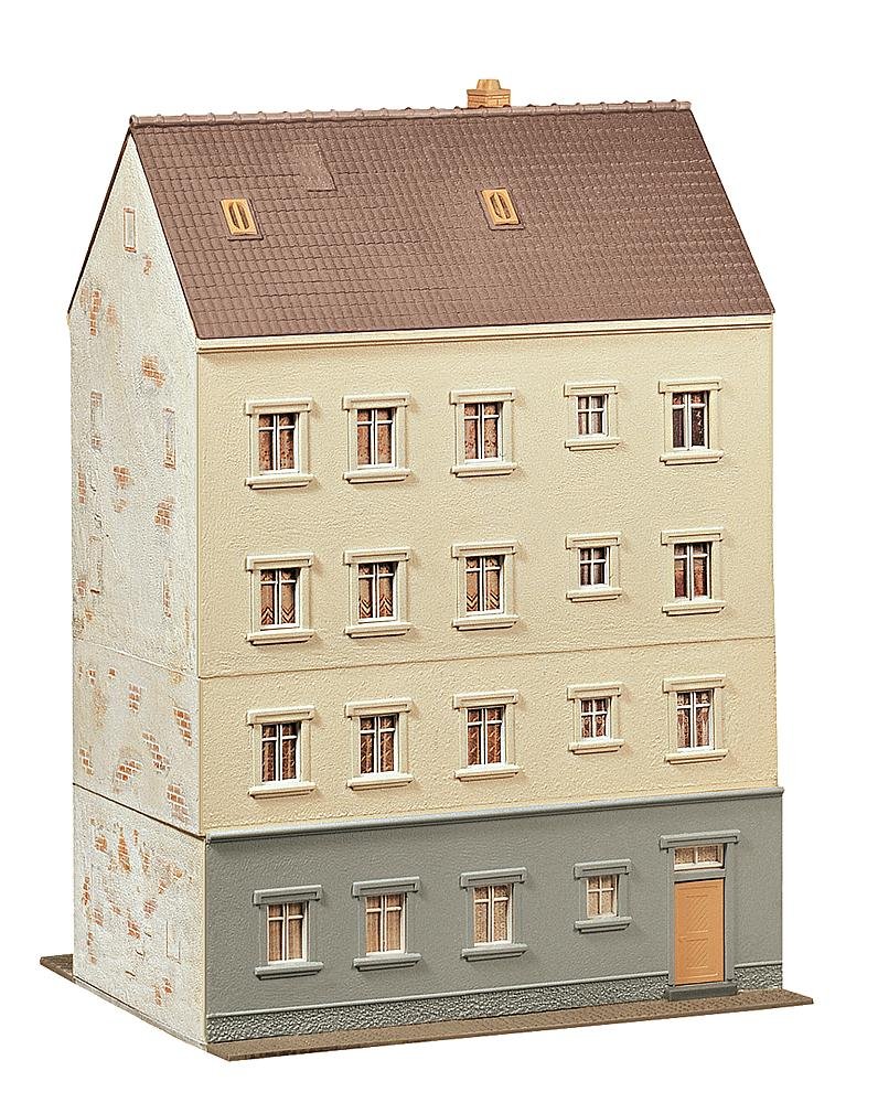 Faller 130447 HO Scale Town House with Pub Model Building Kit - Perfect for Train Layouts, Dioramas & Collectors