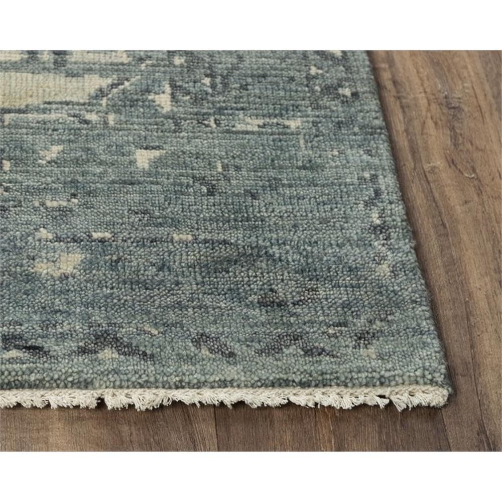 Alora Abby 8x10 Hand Knotted Blue Rug for Living Room Decor