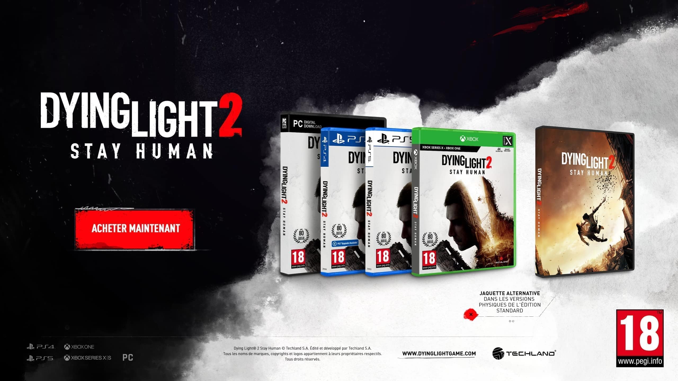 Dying Light 2 Stay Human - PlayStation 5 Game | Post-Apocalyptic Zombie Survival Action RPG | Perfect for Horror Fans & Open-World Gamers