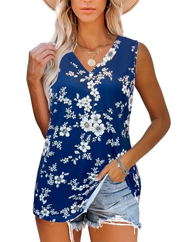 Blue White Floral