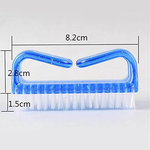 Shidara Nail Brush Set of 2 - Multi-Color Nail Cleaning Brush with Ergonomic Handle for Manicure, Pedicure & Hand Scrubbing | Perfect for Home, Salon & Travel Use