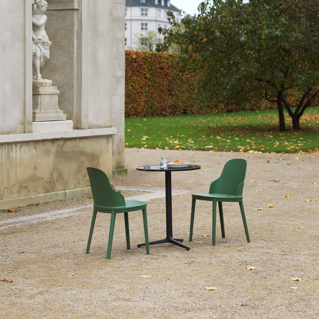 Allez Round Outdoor Cafe Table with 3 Legs - Durable Patio Bistro Set for Garden, Balcony & Restaurant Dining