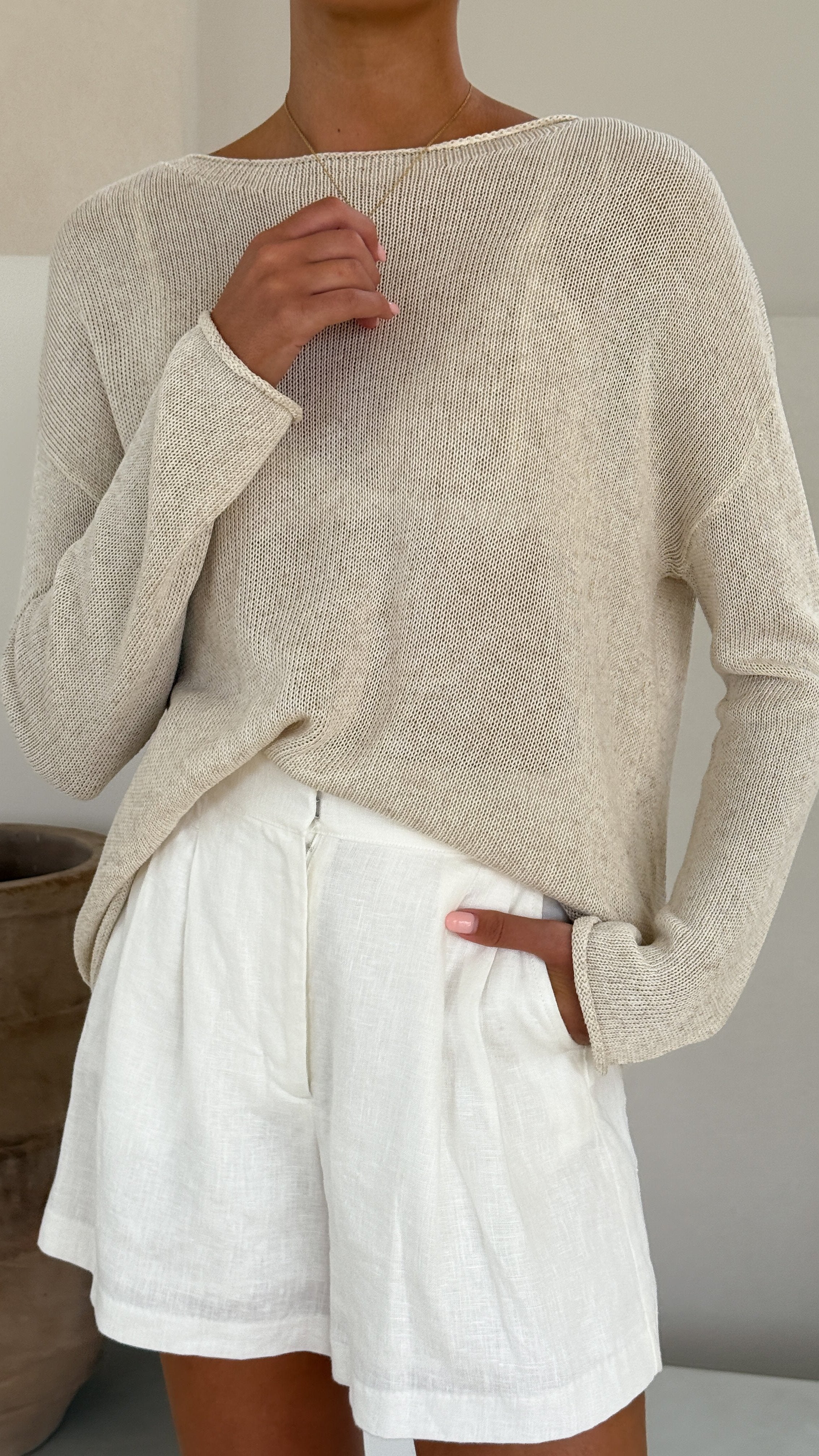 Lakoa Women's Knit Top - Soft Natural Cotton Casual Shirt for Everyday Wear | Perfect for Office, Outings & Layering