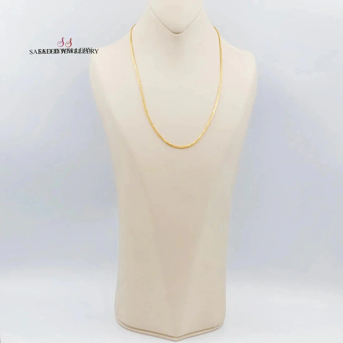 2mm Franco Chain Necklace 50cm - Elegant Gold Plated Cuban Link Chain for Men & Women - Perfect for Layering, Gifting & Everyday Wear