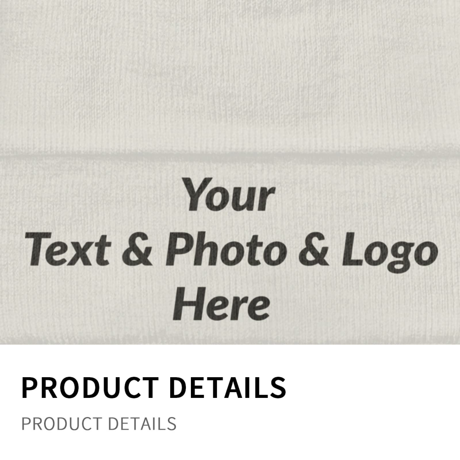 Custom Beanie Hats - Personalized with Text, Photo & Logo - Unisex Winter Knit Caps for Men & Women - Perfect for Gifts, Sports Teams & Outdoor Activities