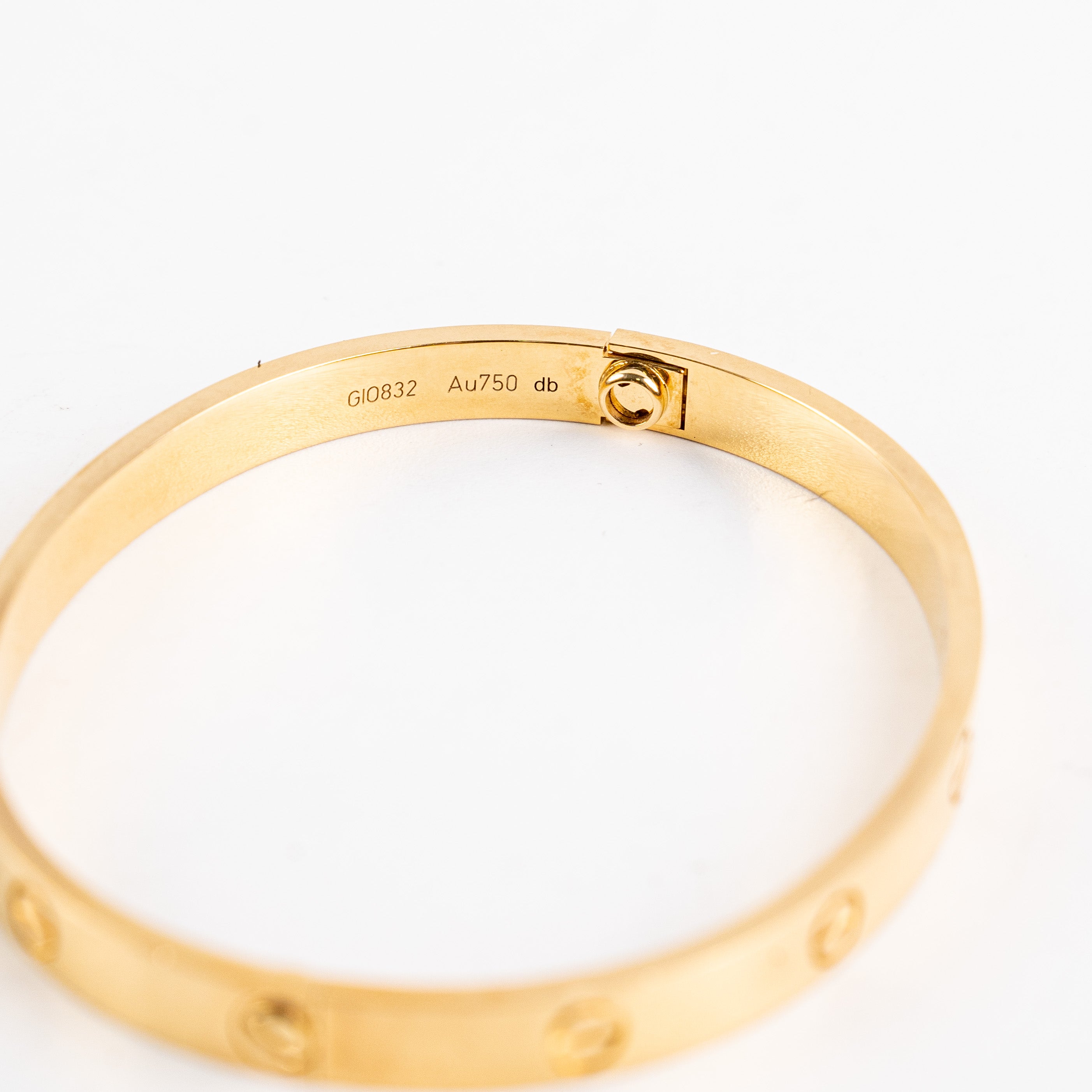 Cartier Love Bracelet 18K Yellow Gold Size 19 - Luxury Jewelry Gift for Women, Anniversary & Special Occasions