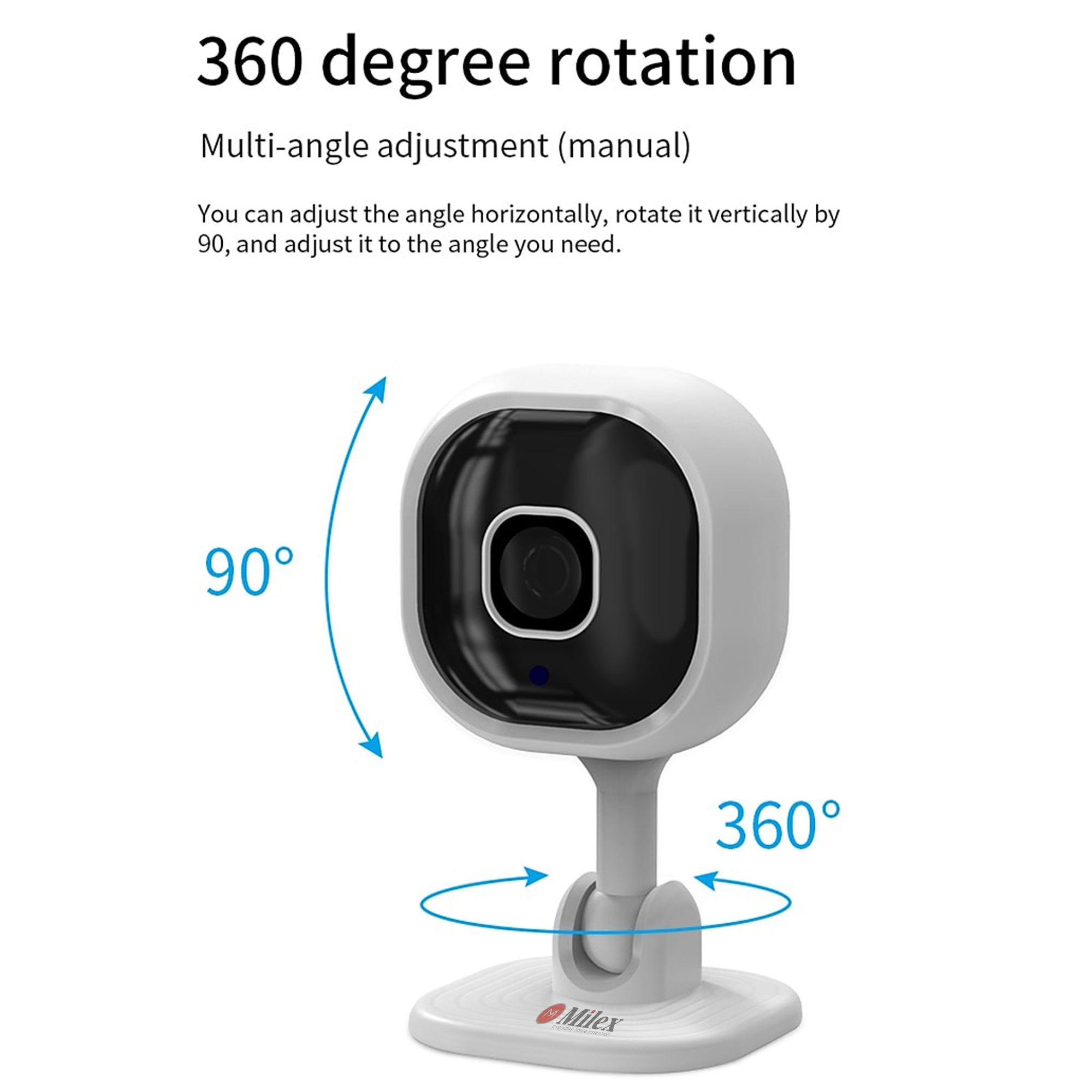 MILEX 2-Way Infrared Security Camera System (2 Pack) - Home & Family Protection with Night Vision - Indoor/Outdoor Surveillance for House, Office & Business Security