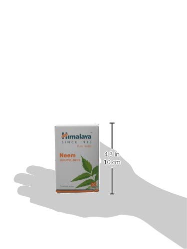 Himalaya Wellness Neem Tablets - 60 Count | Pure Herbal Supplement for Healthy Skin & Detox | Supports Clear Complexion & Immune System | Perfect for Daily Wellness Routine & Natural Skincare Regimen