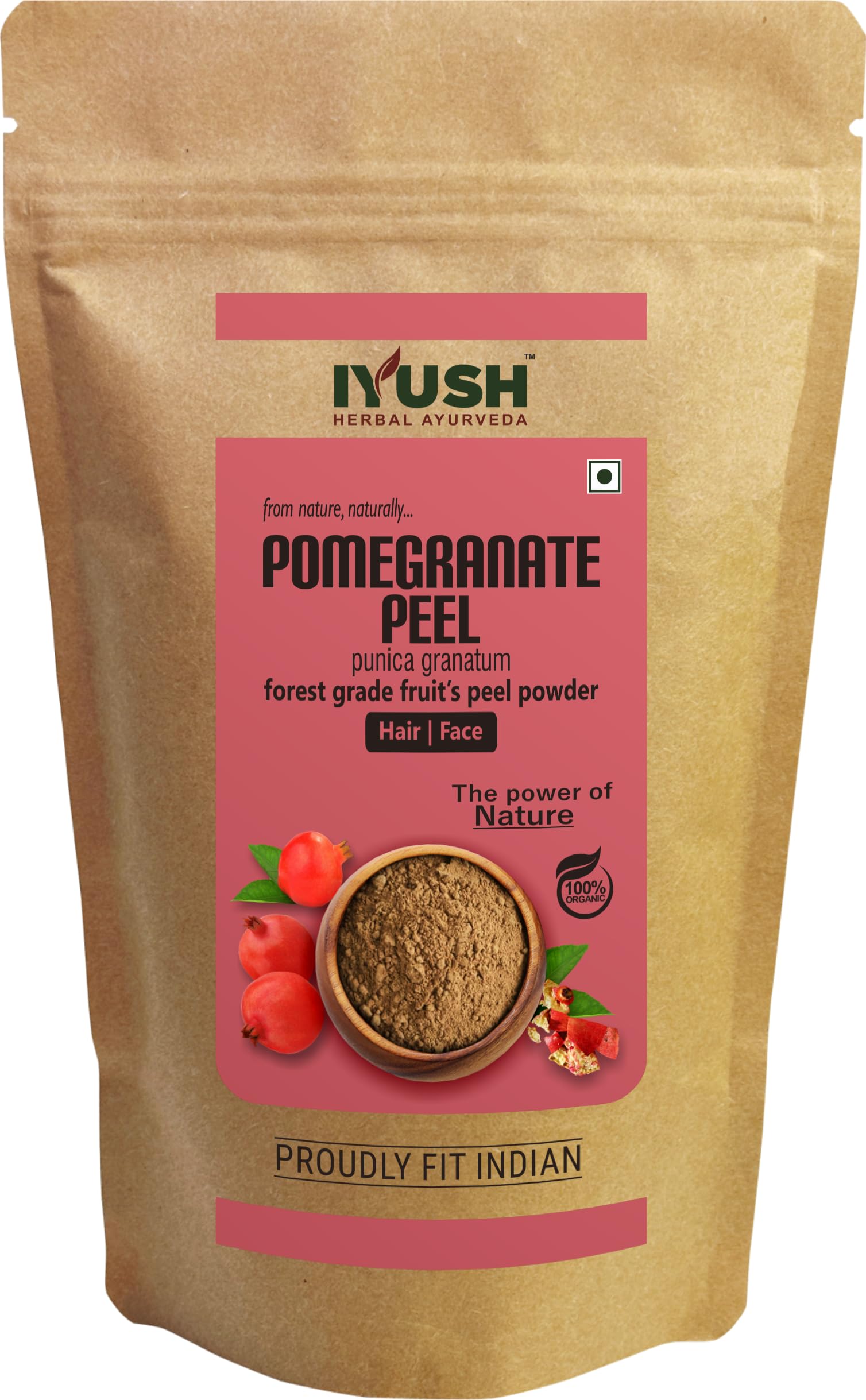 IYUSH Herbal Ayurveda Pomegranate Peel Powder – 900gm | Natural Pomegranate Powder for Skin Whitening, Detan & Glow | Anar Powder for Face Pack, Hair Care & Healthy Drinks | Organic Skin Brightening Treatment for Dry & Oily Skin | DIY Beauty & Wellness Solution