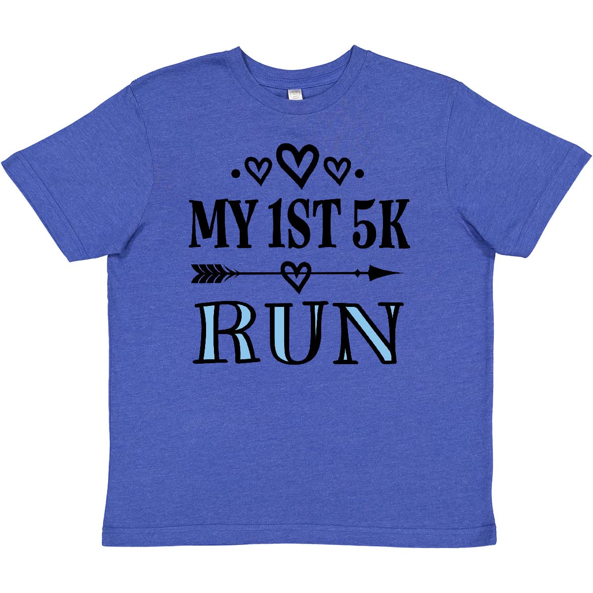 Inktastic 1st 5K Race Running Fitness Youth T-Shirt - Comfortable Athletic Tee for Kids' First 5K, Fun Runs & School Sports Events