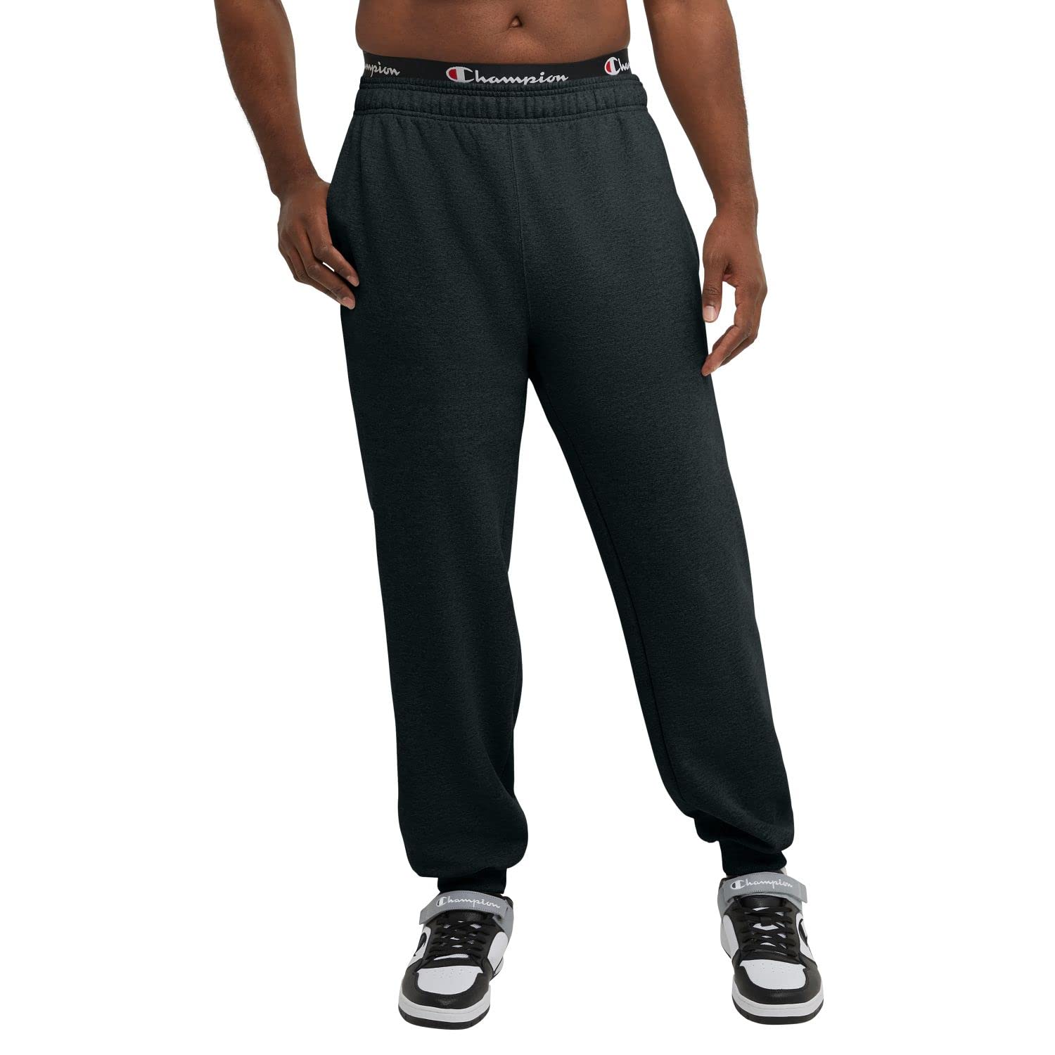 Champion Men's Powerblend Fleece Jogger Sweatpants - Comfortable Athletic Pants for Workout, Lounge & Casual Wear (Regular & Big & Tall Sizes)