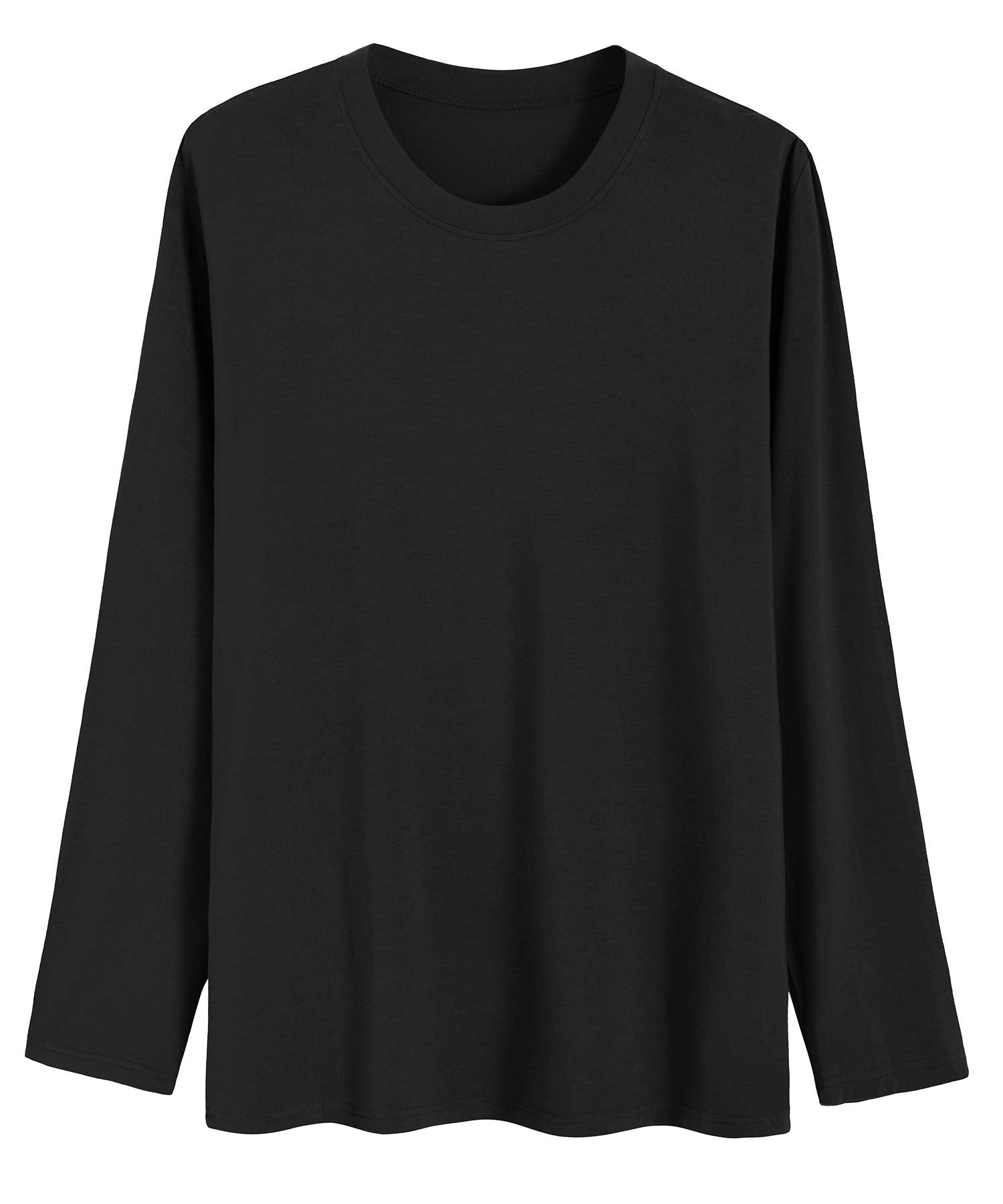 Latuza Men's Bamboo Viscose Pajama Top - Soft Long Sleeve Sleep Shirt for Comfortable Nightwear & Lounge Wear - Perfect for Bedtime, Relaxing at Home, and Travel