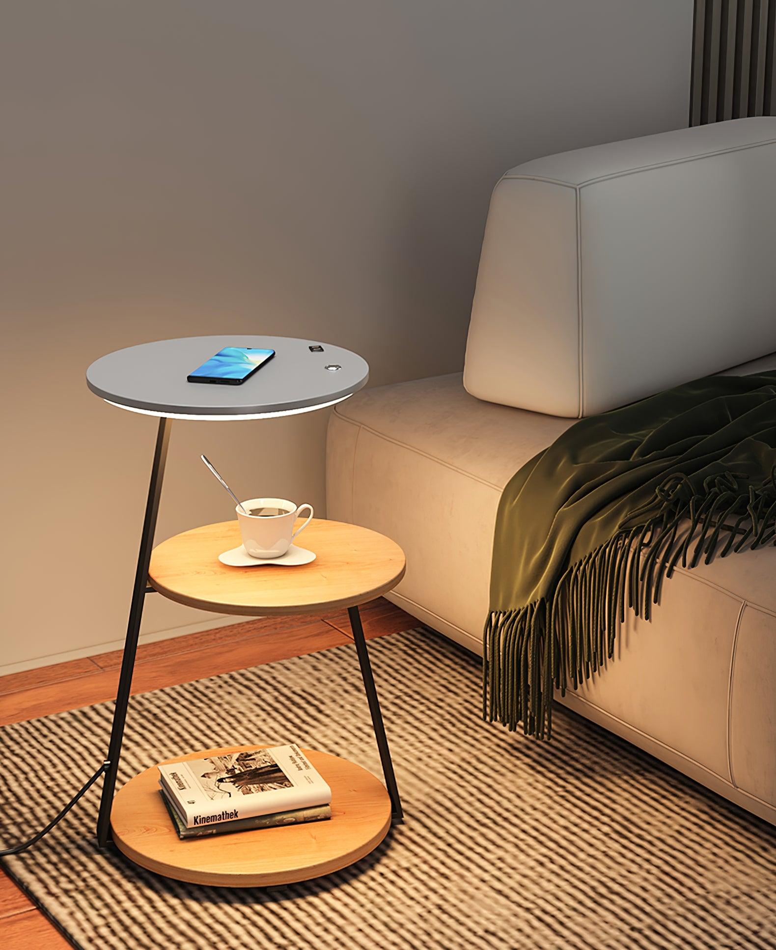 Antony Side Floor Lamp - Modern LED Standing Lamp with Adjustable Brightness for Living Room, Bedroom & Office - Warm White Light for Reading & Relaxing