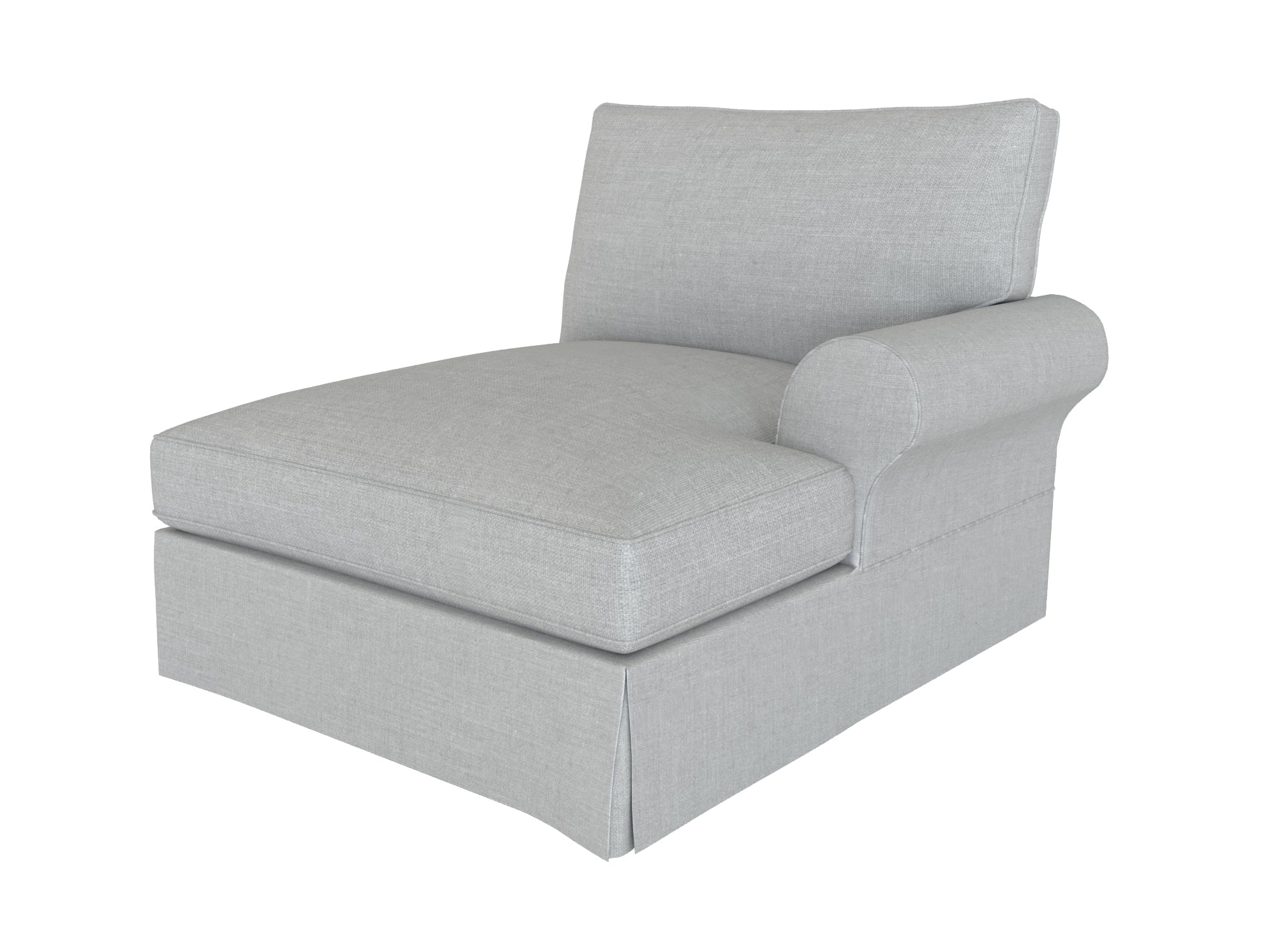 PB Comfort Roll Arm Right Arm Chaise Slipcover - Replacement Cover for Sectional Sofa Components | Perfect for Living Room, Family Room & Home Theater Seating