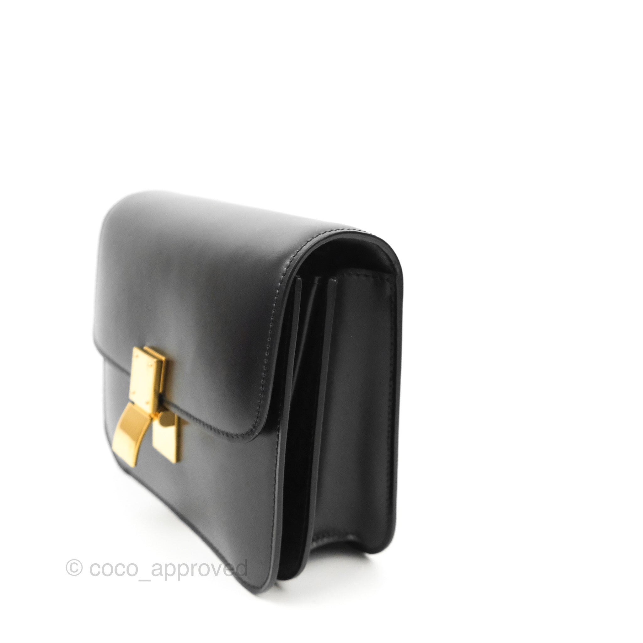Celine Teen Classic Box Flap Bag in Black Smooth Calfskin Leather - Perfect for Work, Travel & Everyday Luxury