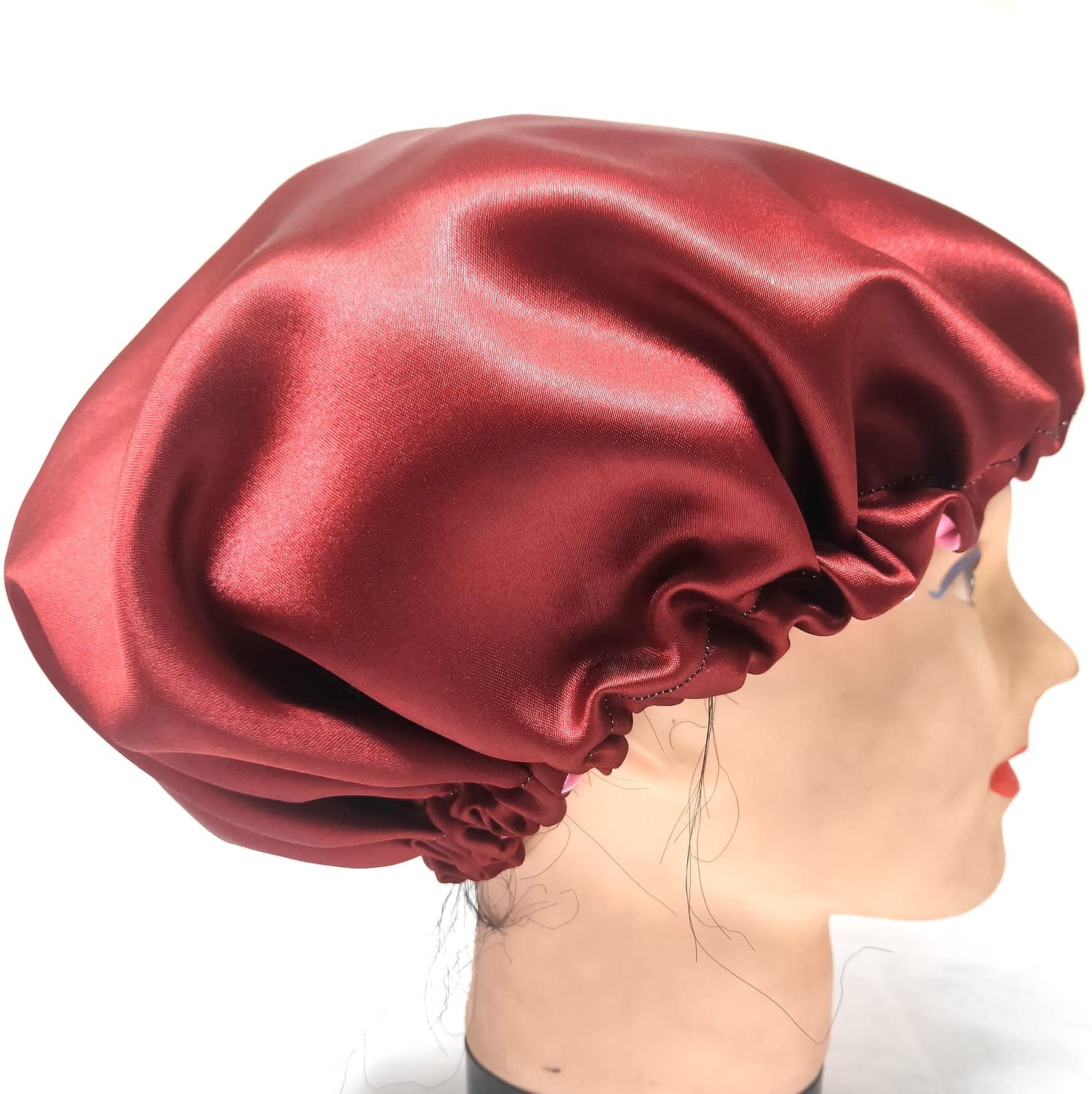Anokhi Ada Dual Layer Satin Bonnet for Girls & Women - Silk-Like Hair Protection for Curly & Natural Hair - Nighttime & Travel Use (36-09)