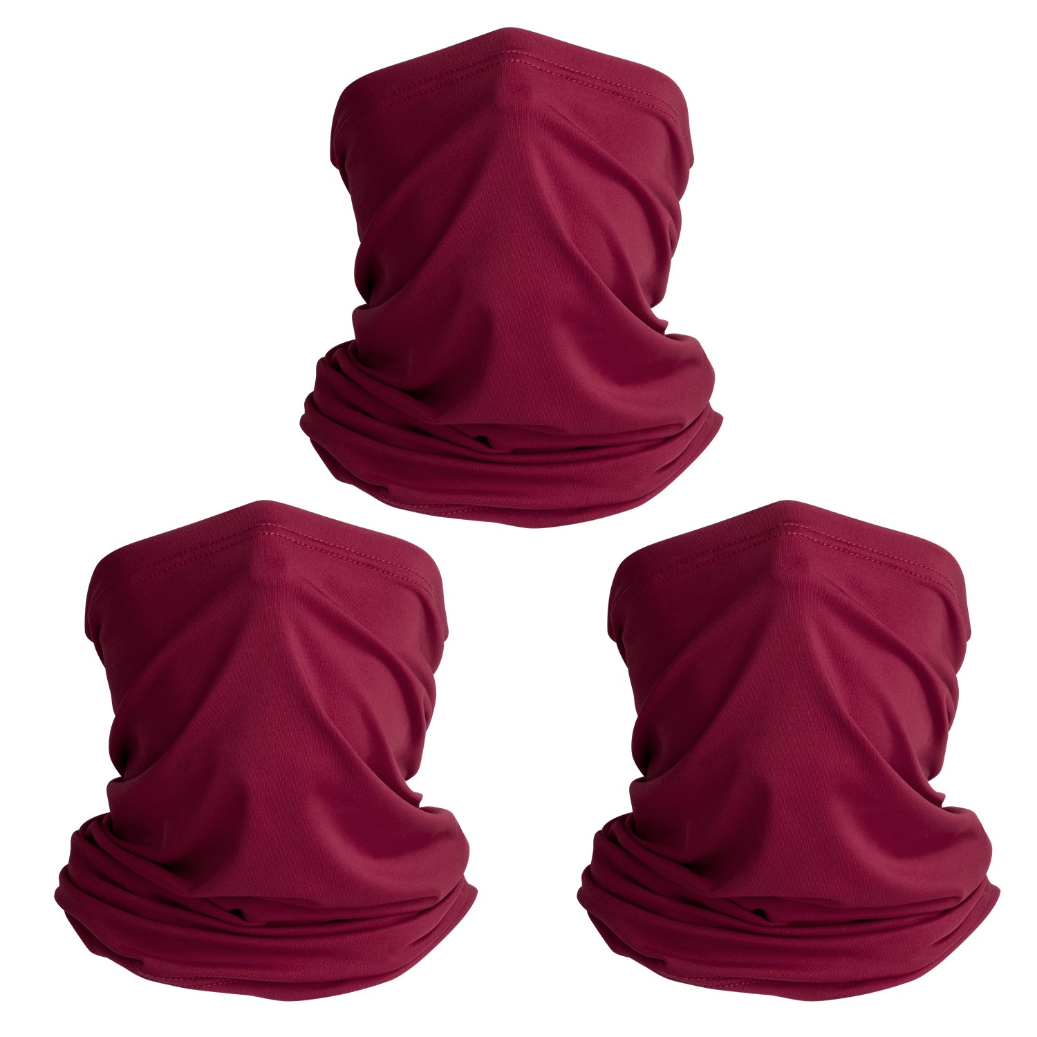 TJKL100 Bandanas Neck Gaiter 3-Pack - Breathable Face Cover for Outdoor Activities, Hiking, Cycling & Sports - UV Protection & Moisture-Wicking Fabric